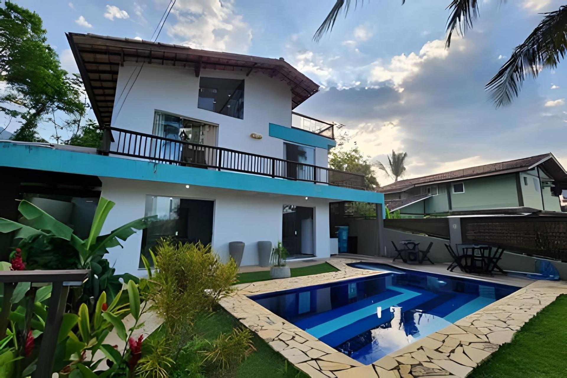Bela Casa De 4 Suites Com Piscina E Vista - Curral Ilhabela Buitenkant foto