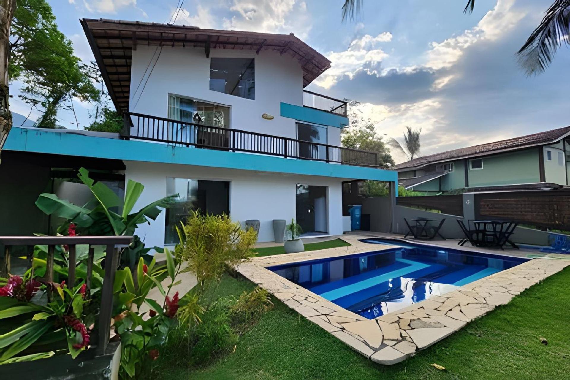 Bela Casa De 4 Suites Com Piscina E Vista - Curral Ilhabela Buitenkant foto